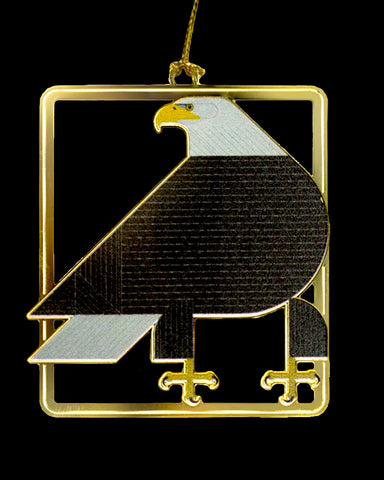 Charley Harper Brass Regal Eagle Ornament Adornment