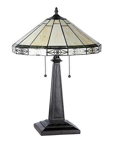 Arts & Crafts Belle Stained Glass Table Lamp