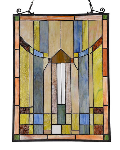Arts & Crafts Kinsey Stained Glass Panel