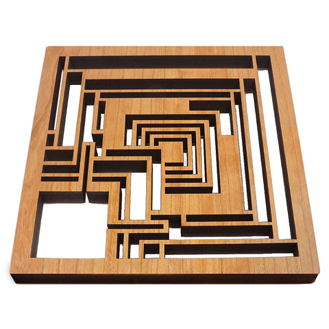 Frank Lloyd Wright Ennis Block Wood Trivet