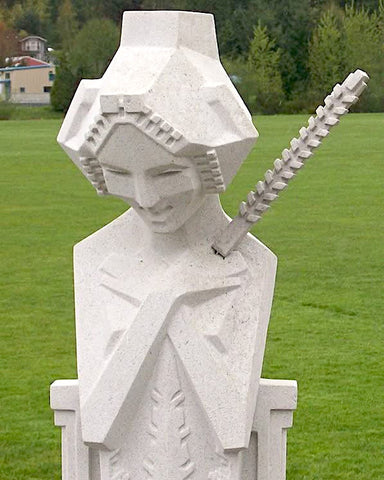 Frank Lloyd Wright Full Size Sprite Sculpture with Sceptre