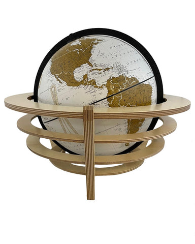 Frank Lloyd Wright Schwartz Desk Globe - Natural