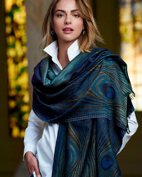 Louis Tiffany Peacock Feather Shawl Metropolitan Museum