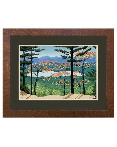 Laura Wilder Mountain View Limited Edition Matted Framed Print