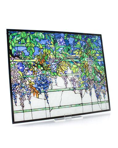 Tiffany Wisteria Stained Glass Panel