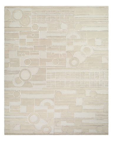 Frank Lloyd Wright Rug Collection - Transcendence - Cream (6' x 9")
