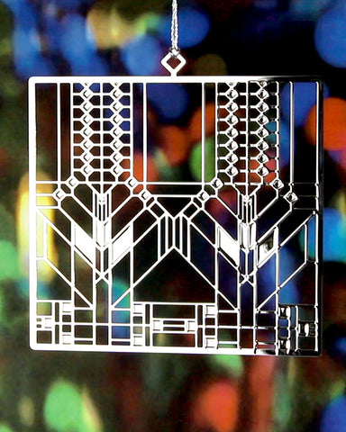 Frank Lloyd Wright Dana Hallway Doors 2D Gift Ornament