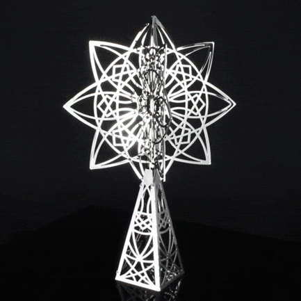 Frank Lloyd Wright Luxfer Tree Topper
