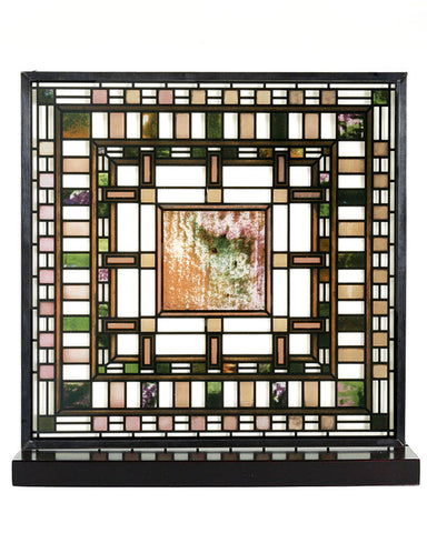 Frank Lloyd Wright Martin House Pier Cluster Laylight Glass Panel