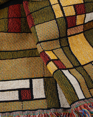 Frank Lloyd Wright Oak Park Tapestry Throw