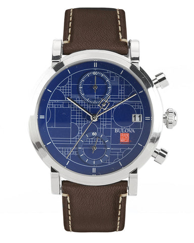 Frank Lloyd Wright Blueprint Chronograph Watch