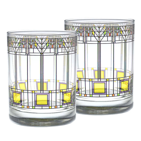 Frank Lloyd Wright Tree of Life DOF Glasses (Set of 2)