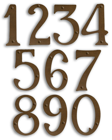 Pasadena Solid Brass House Numbers - 6"