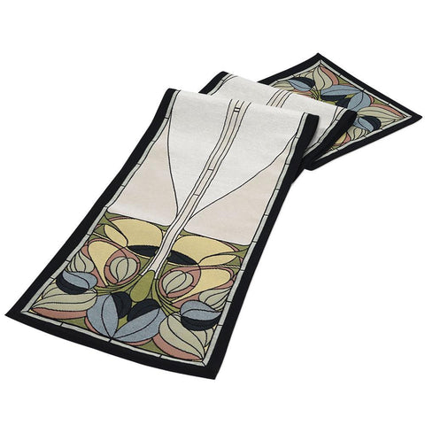 Arts & Crafts Art Nouveau Spring Floral Tapestry Table Runner