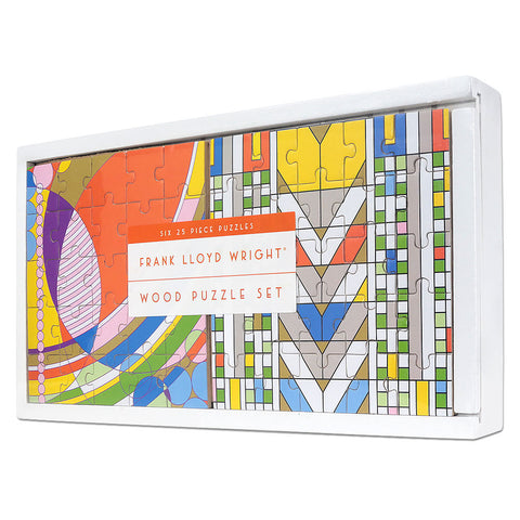 Frank Lloyd Wright Wood Puzzles - Set of 6