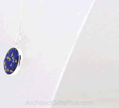 Ginkgo Leaf Fabergé Design Pendant Necklace