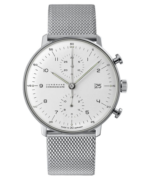 Junghans Max Bill Chronoscope Watch 027/4003.46 | ArchitectGiftsPlus