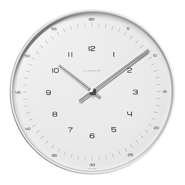 JUNGHANS 円形掛時計 ホワイトmax bill φ30掛 Max Bill Wall Clock - Numerals 30cm | ArchitectGiftsPlus