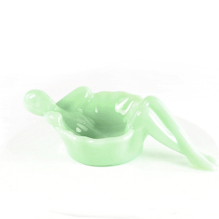Mosser Glass Bathing Beauty - Jadeite gif