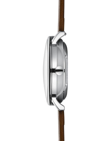 Sternglas Naos Automatic White / Brown Watch, Side view
