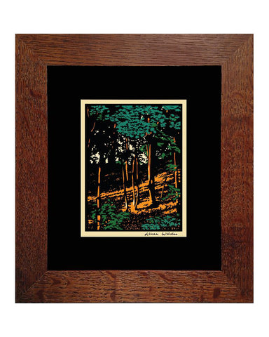 Laura Wilder Summer Woods II Framed Matted Mini Giclée Print