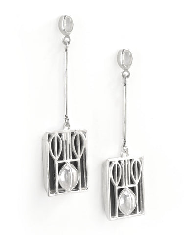 Art & Design Wiener Werkstätte Josef Hoffmann Silver Earrings 2
