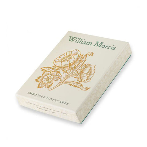 William Morris Embossed Notecards Box