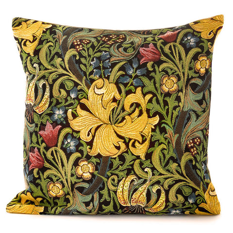 William Morris Golden Lily Belgian Tapestry Pillow