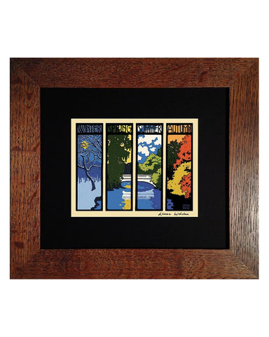 Laura Wilder Four Seasons Framed Mini Giclée Print