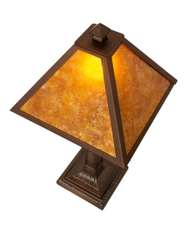 Mission Amber Mica Table Lamp