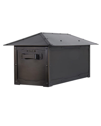 American Craftsman Post Mount Brass Mailbox