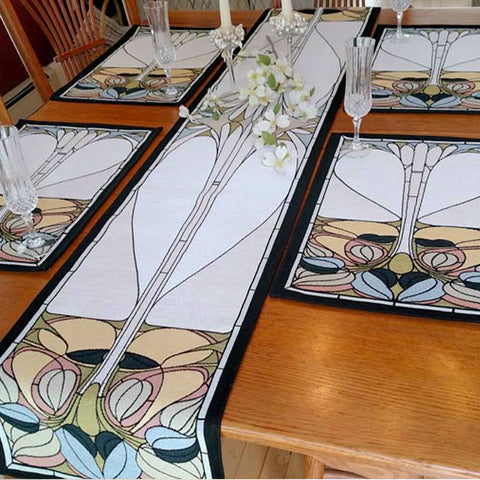 Arts & Crafts Art Nouveau Spring Floral Tapestry Placemat