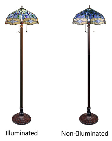 Arts & Crafts Dragonfly Floor Lamp