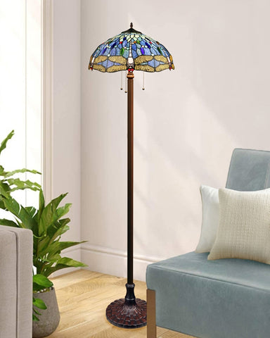 Arts & Crafts Dragonfly Floor Lamp