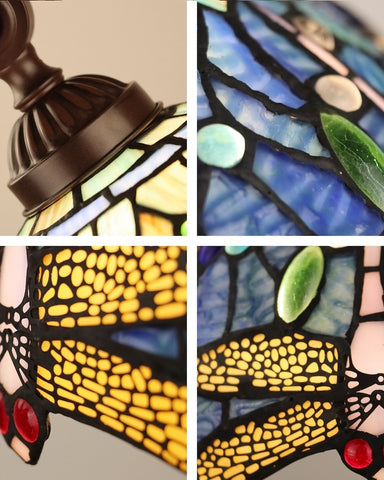 Arts & Crafts Dragonfly Reading Floor Lamp