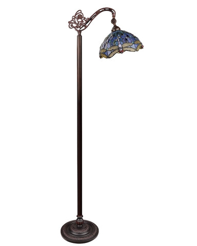 Arts & Crafts Dragonfly Reading Floor Lamp