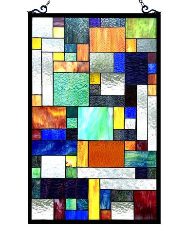 Avant Art Deco Glass Window Panel