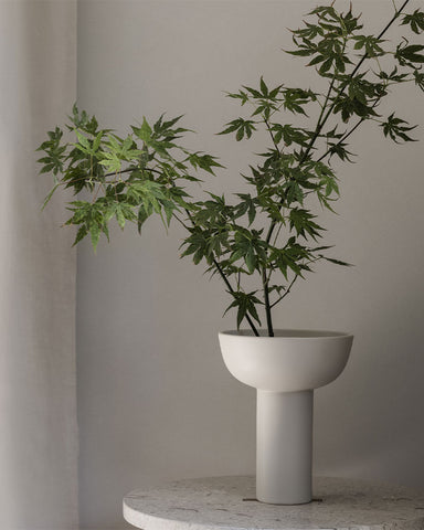 Blomus Miyabi Ceramic Vase Moonbeam Style