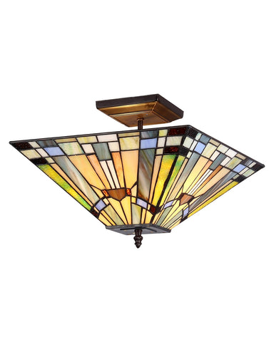 Arts & Crafts Kinsey Semi-Flush Ceiling Fixture