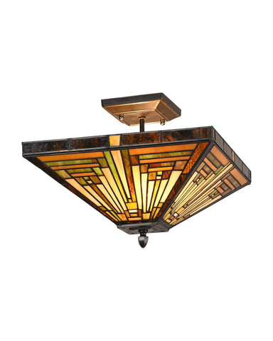 Arts & Crafts Innes Semi-Flush Ceiling Fixture