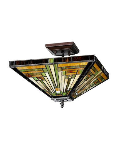 Arts & Crafts Innes Semi-Flush Ceiling Fixture