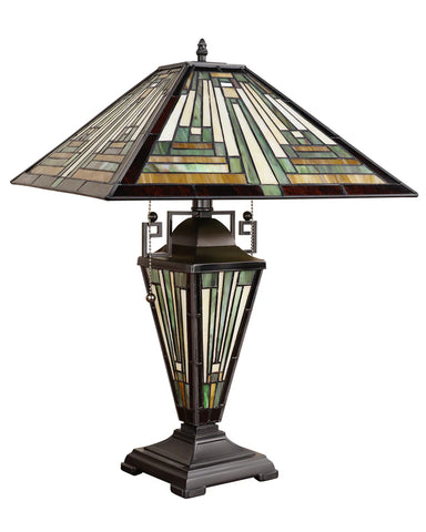 Arts & Crafts Innes 2 Lighted Base Table Lamp