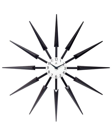 Sunburst Clock Dark