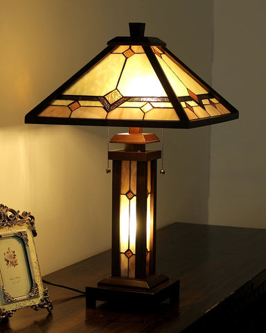 Arts & Crafts Kay Stained Glass Table Lamp