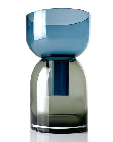 Cloudnola Flip Glass Vase - Blue and Gray