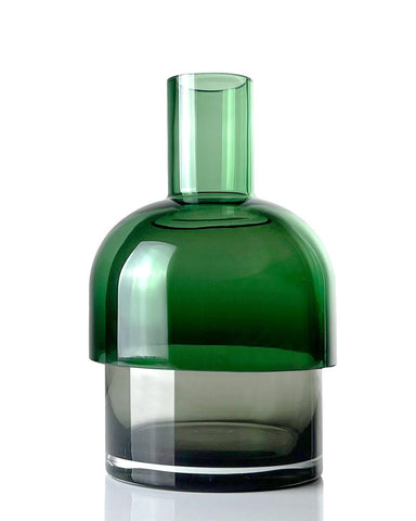 Cloudnola Flip Glass Vase - Green and Gray