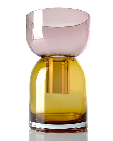 Cloudnola Flip Glass Vase - Pink and Yellow