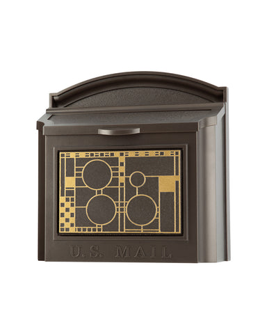 Frank Lloyd Wright Locking Wall Mailbox