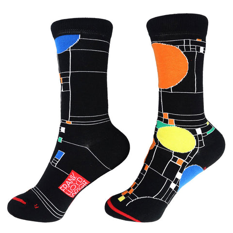 Frank Lloyd Wright Coonley Playhouse Socks - Black