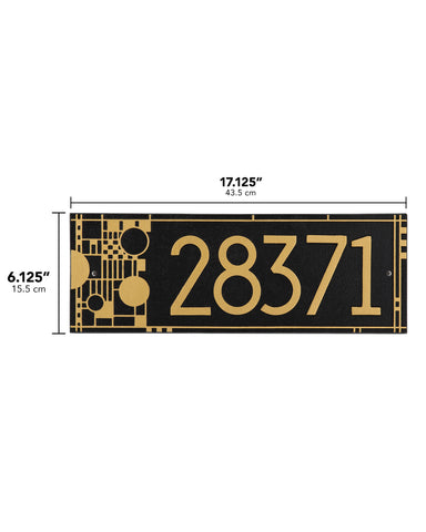 Frank Lloyd Wright Coonley House Number Plaque Dimesions